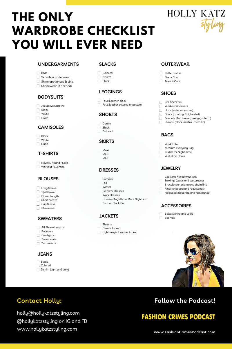 The Only Wardrobe Check List You Will Ever Need | Ep. 118 – WEAR THIS ...